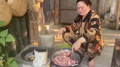 và nấu lẩu nước hèm dãi cháu rể mới về quê ngoai vợ