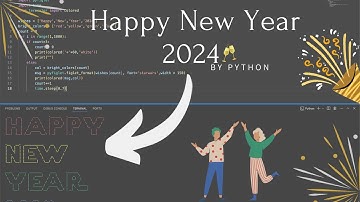 Asmr Progamming || Wishing Happy New Year with python || #programming #asmr #asmrprogramming #lofi