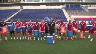 New York Red Bulls take part in the ALS #IceBucketChallenge