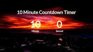 10 Minute Countdown Timer - With Electronic Music