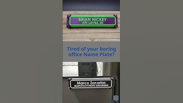 3D Printed Personalized Office & Cubicle Name Plate Insert