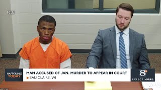 Homicide suspect appearing in court | Eau Claire