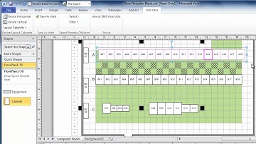 Using Visio to draw data center floor plans quickly and easily