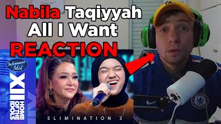 REACTION - Nabila Taqiyyah - All I Want First Time Hearing