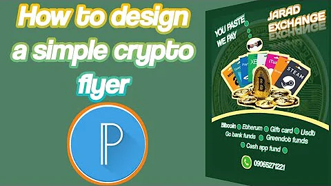 A  simple crypto flyer design with pixellab