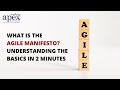 What is the agile manifesto understanding the basics in 2 minutes  apex global