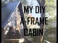 DIY small A-frame cabin