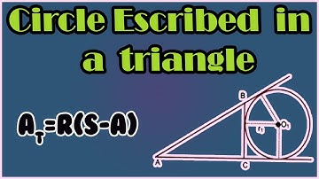 Circle Escribe in a Triangle (Plane Geometry)