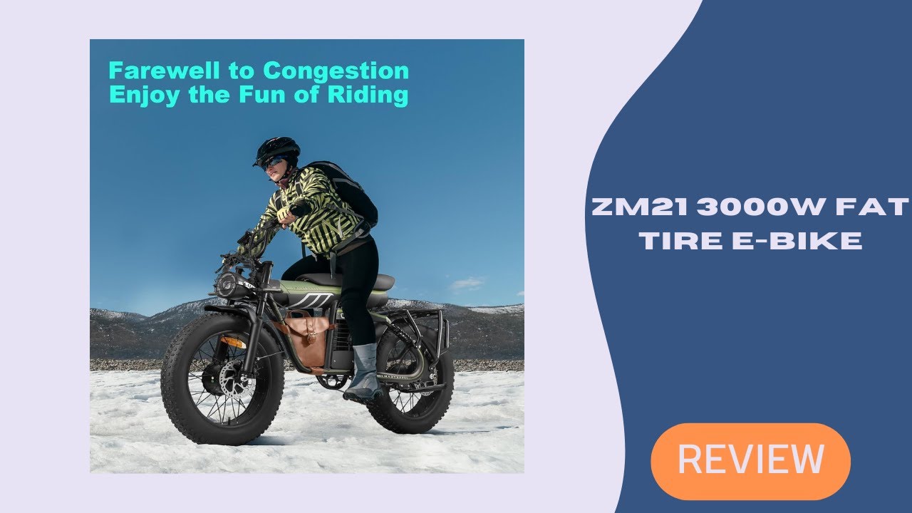 Обзор электровелосипеда ZM21 3000W Fat Tire — невероятная скорость, огромная мощность и внедорожн...