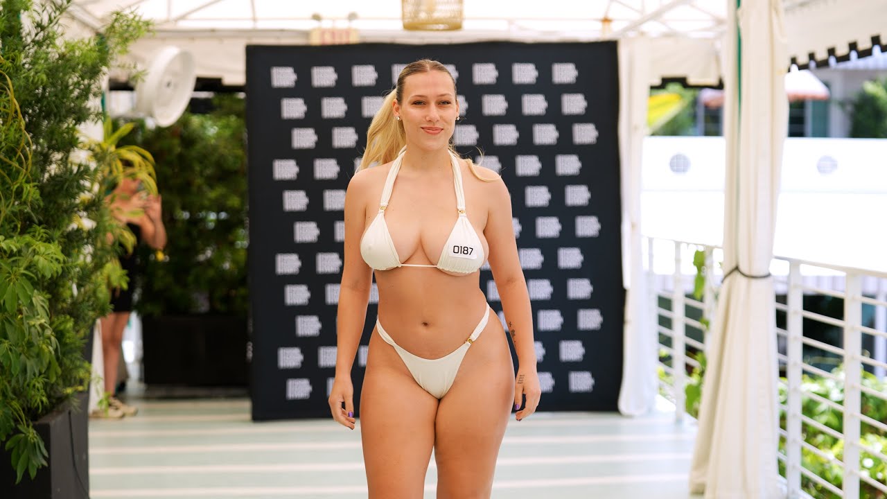 Claire Grimes Miami Swim Week 2025 Casting in 4K | Fusion Fashion - YouTube