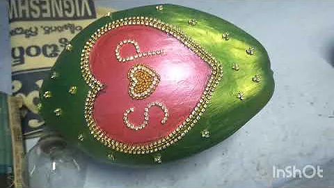 kobbari bondam decoration simple and easy // marriage decoration ideas