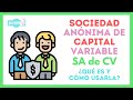 Sociedad Anonima de Capital Variable. Qué es y características