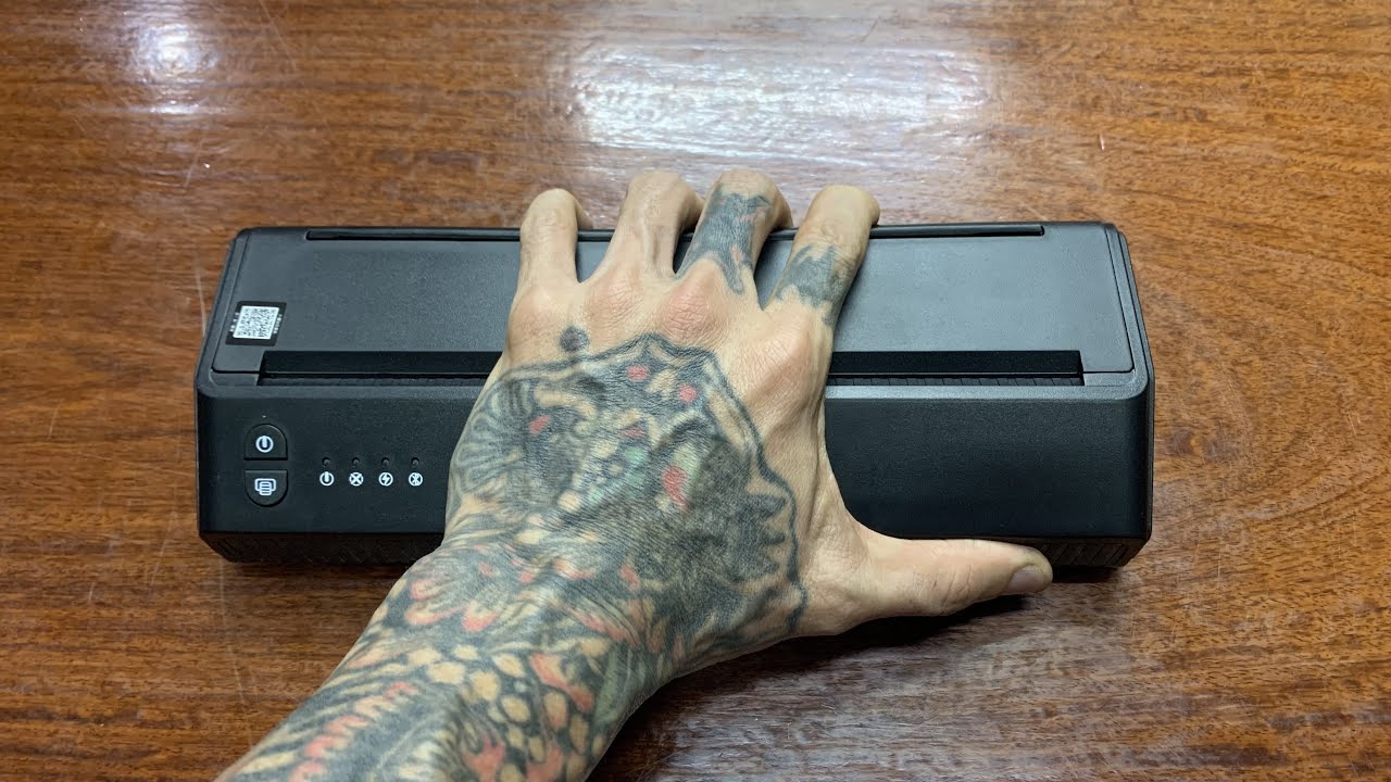 เครื่องลอกลาย Tattoo Printer P8008 YouTube