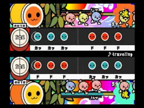 【太鼓の達人 CS1】traveling（ふつう・2人用譜面）【オート動画】
