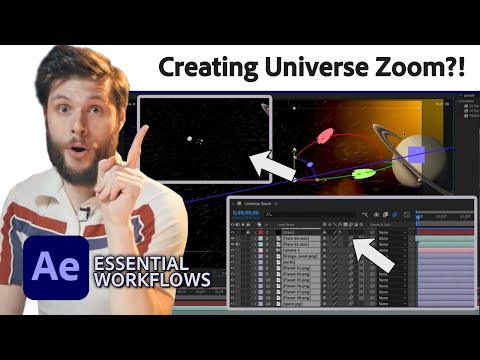 How to Create a Universe Zoom with the Extended Viewport in After Effects | Essential Workflows