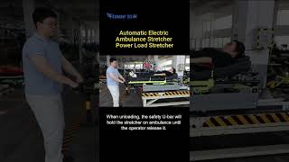 How to Operate An Electric Single-scissor Ambulance Stretcher by One Person? Loading Operation