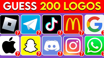 Guess the Logo in 3 Seconds | 200 Famous Logos | Logo Quiz 2025