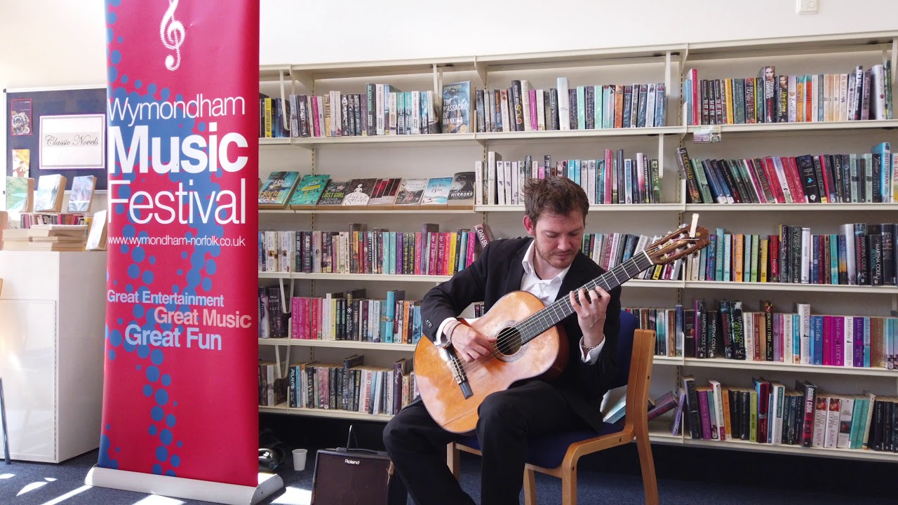 Peter Terrell at Wymondham Library for Wymondham Music Festival 2019
