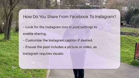 How Do You Share From Facebook To Instagram? - Everyday-Networking