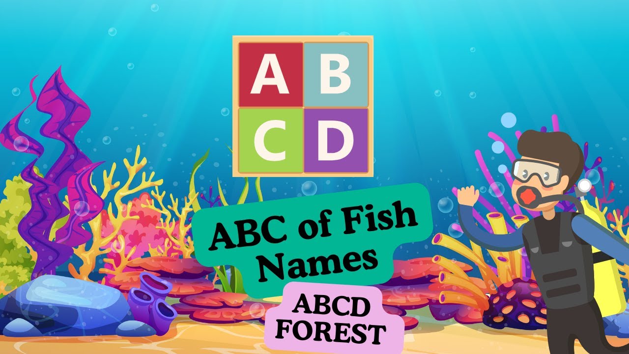 Learn the ABC of Fish Names:From A to Z for Kids!ABCD FOREST - YouTube