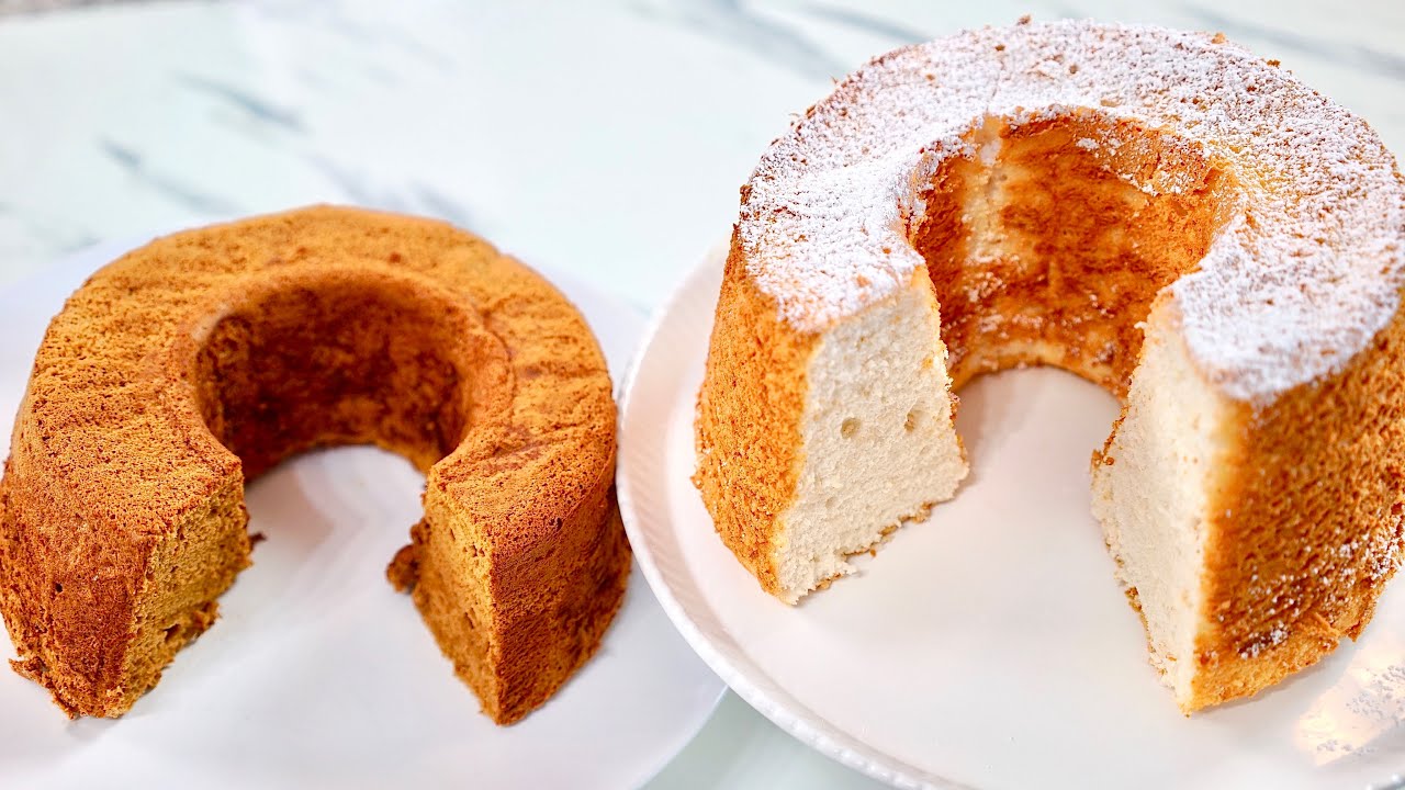 Angel Cake - Bolo Anjo de Claras Sem Açúcar - FAÇA E VENDA