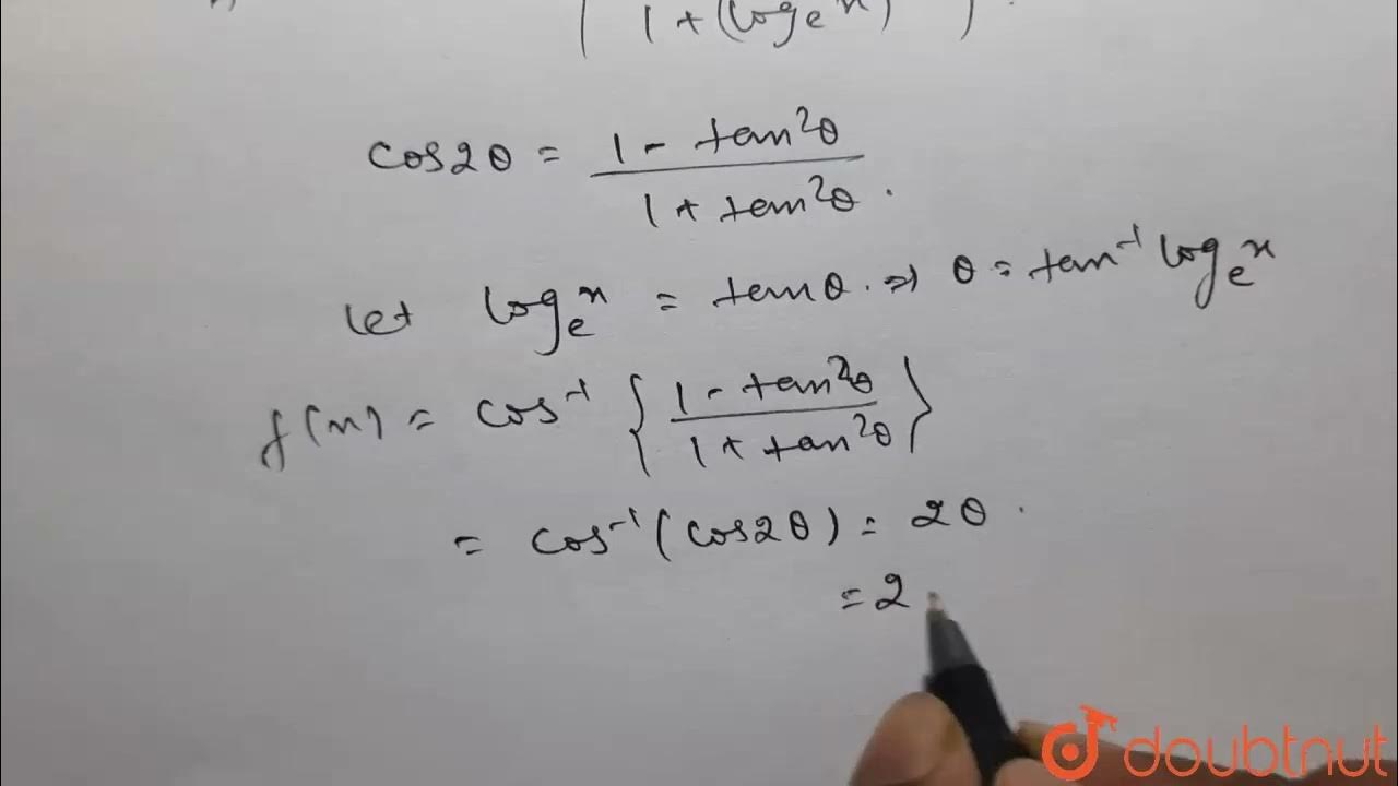If F x cos 1 1 log e x 2 1 log e x 2 Then F 1 if-f-x-cos-1-1-log-e-x-2-1-log-e-x-2-then-f-1