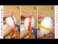 Tojás bevonása szalaggal - 3 féle tipp / Easter eggs