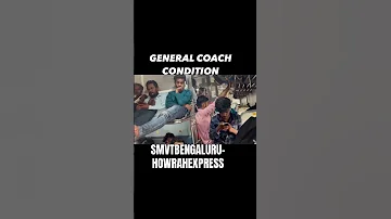 Generalclass Coaches Of Smvtbengaluru Howrahexpress With Fully Overcrowded Coaches 