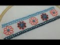 Breton Stitch, border design with breton stitch for beginners