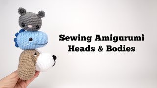 Sewing Amigurumi Heads and Bodies Together | Crochet Assembly Tutorial by Theresa's Crochet Shop 28,366 views 1 year ago 9 minutes, 20 seconds