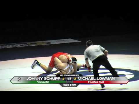 285 Johnny Schupp vs Michael Lowman - CIF State Championship 2012