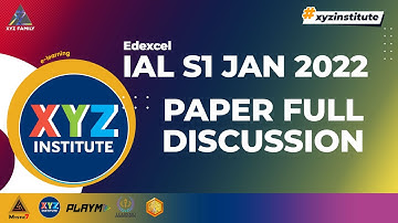 Edexcel IAL S1 WST01 Jan 2022 Paper full discussion (Y12 Core Math)