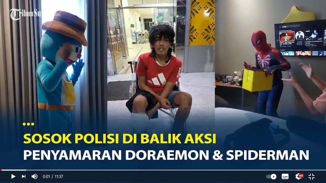 Sosok Dua Polisi di Balik Aksi Penyamaran jadi Doraemon & Spiderman Tangkap Raja Curanmor