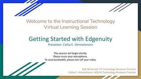 Getting Started with Edgenuity
