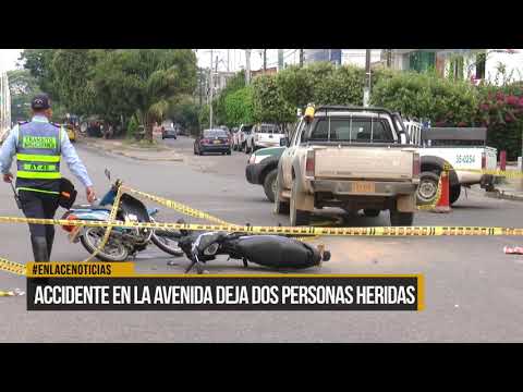 Accidente en la avenida deja 2 personas heridas