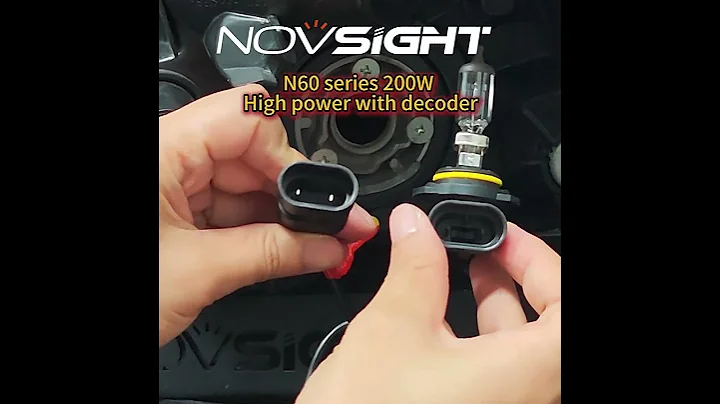 Novsight N60 Series 9006 HB4 LED Headlight Bulbs replace 9006 HB4 halogen bulbs