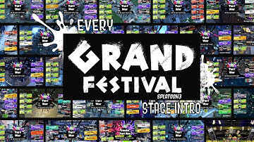 Every Grand Festival Stage Intro! | Splatoon 3