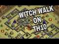 |TH10 ATTACK STRATEGY| BOWITCH| WITCH WALK| DESTROYING TH10 WITH LOW HEROES|