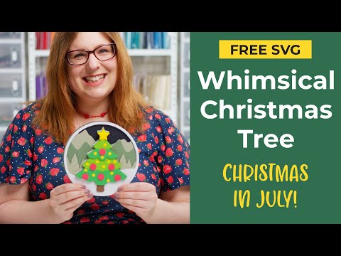 Free SVG! ? Make a Whimsical Papercraft Christmas Tree