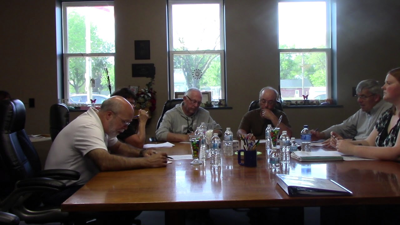 Alcester, SD Special City Council Meeting May 21, 2018 YouTube
