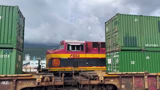 CPKC stack train meet in Golden BC