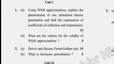 MSc Physics 3rd Sem Quantum Mechanics Question Paper