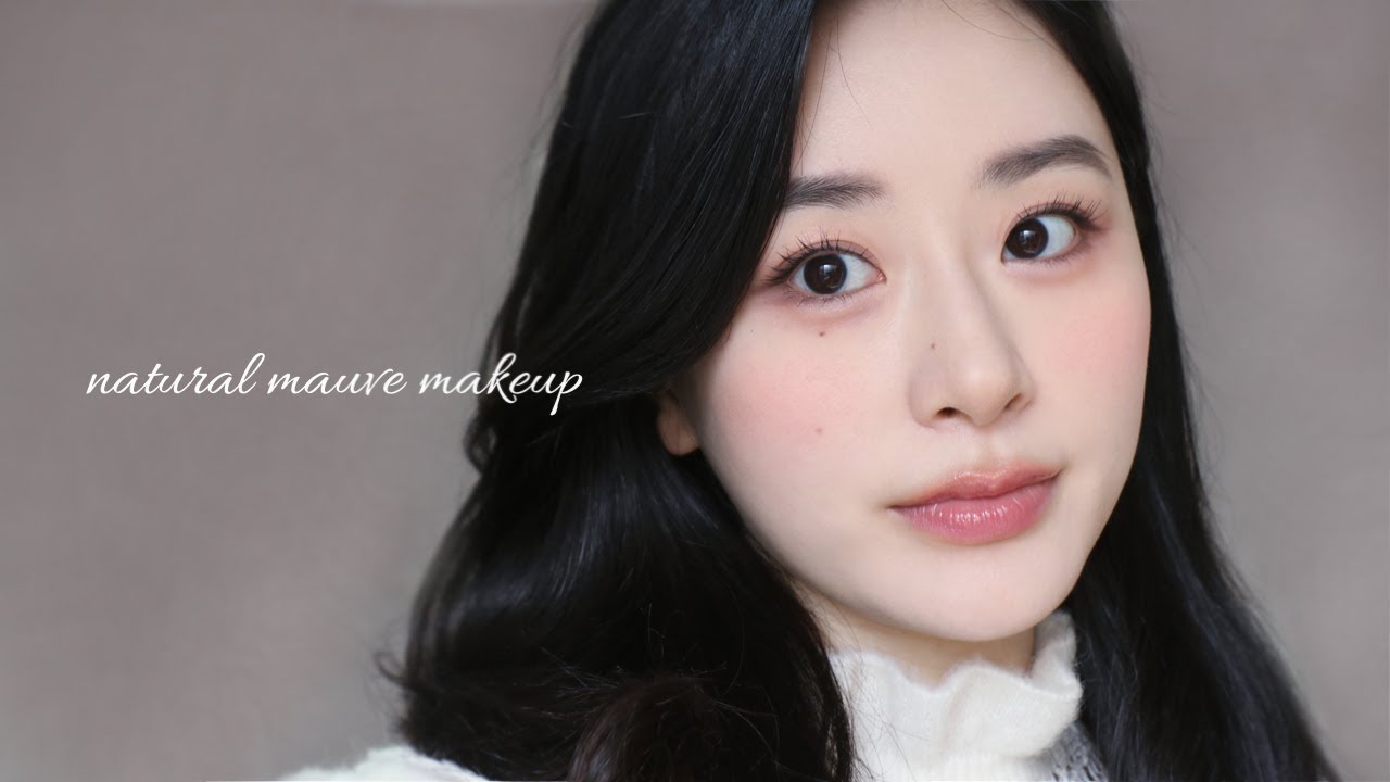 자연스러운 모브 메이크업 (롬앤 글래스팅 멜팅밤 베일드로즈, 삐아 리본 에디션 섀도우팔레트 유어모브)