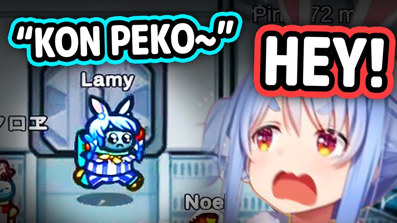 Pekora Scolds Lamy For Wearing A Pekora Skin And Yelling 