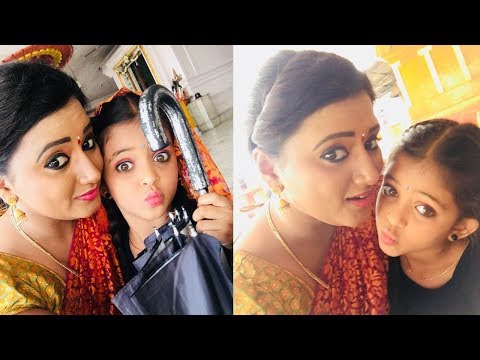 kumkuma-puvvu-serial-heroine-fun-on-sets-location-video