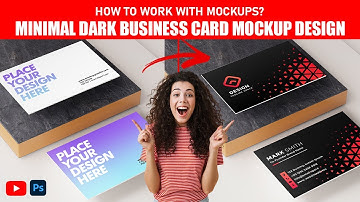 How To Work With Minimal Dark Business Card Mockup