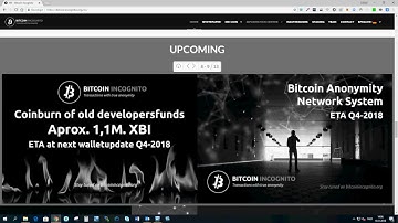 Slideshow Upcoming Projects Bitcoin Incognito (XBI)