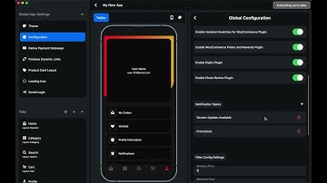 Configuration Settings | App Builder + WooStore Pro