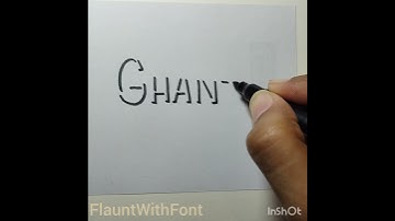 Name request: Ghanika #shorts #flauntwithfont