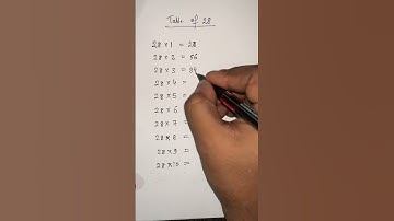 Table of 28 l 28 ka table l 28 table trick #maths #youtubeshorts #trending #viral #shorts
